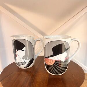 Roberto Tortoli Vintage 1980’s Mug set of 2